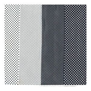 Vintage Black White Polka Dot Rectangle Long Wrap Scarf Vera Boho Pretty Woman